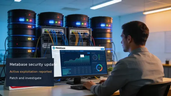 Metabase-Dashboard als möglicher Zugangspunkt zu mehreren Unternehmensdatenbanken