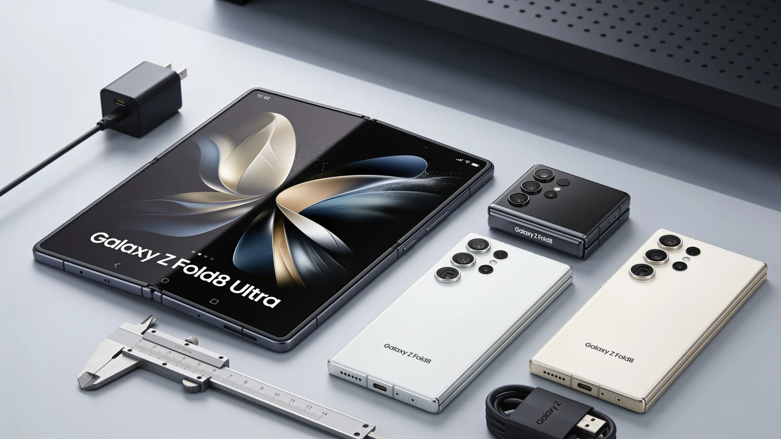 Samsung Galaxy Z Fold8 Ultra und Fold8 im technischen Größen- und Hardwarevergleich