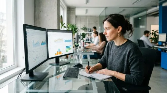 Semrush Alternativen: SEO-Fachkraft prüft Sichtbarkeitsdaten