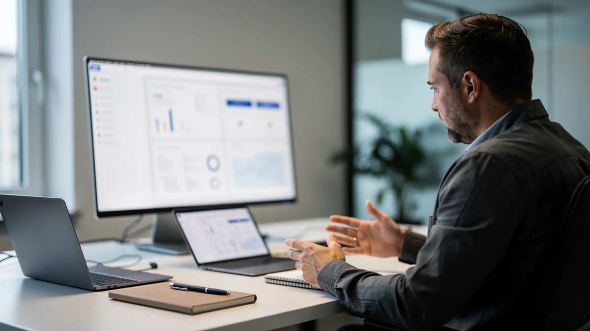 Detailansicht eines Produktmanagers an vernetzten Datenquellen