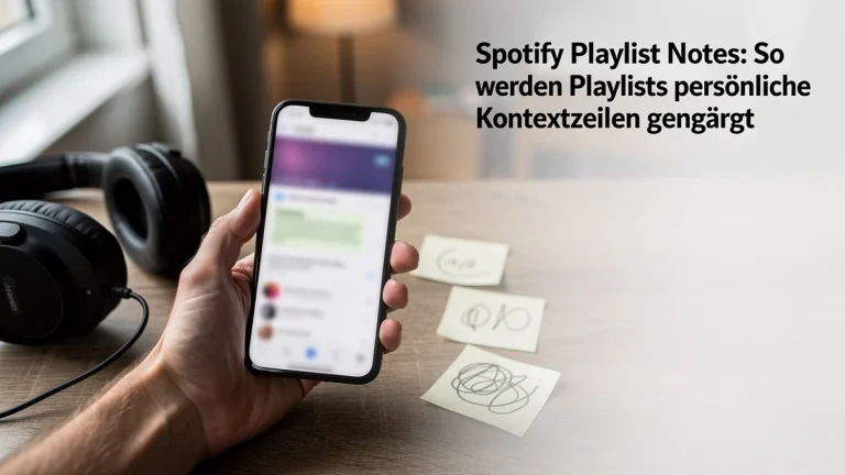 Spotify Playlist Notes: So werden Playlists um persönliche Kontextzeilen ergänzt – Illustration zum Thema
