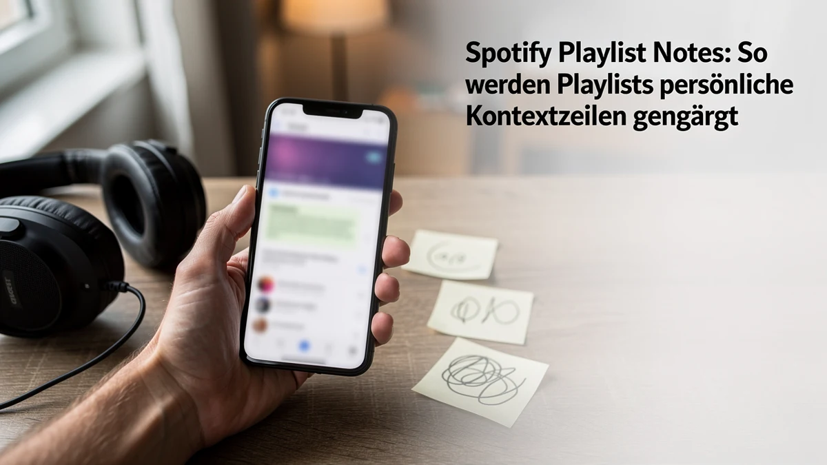 Spotify Playlist Notes: So werden Playlists um persönliche Kontextzeilen ergänzt – Illustration zum Thema