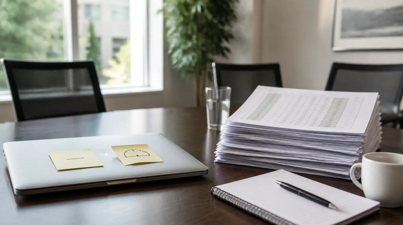 USL: Whiteboard und Sticky Notes im Boardroom