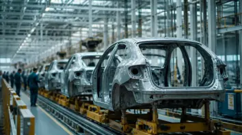Planungsplattform Symbol: Sequenzierung an einer Automobil-Fertigungslinie