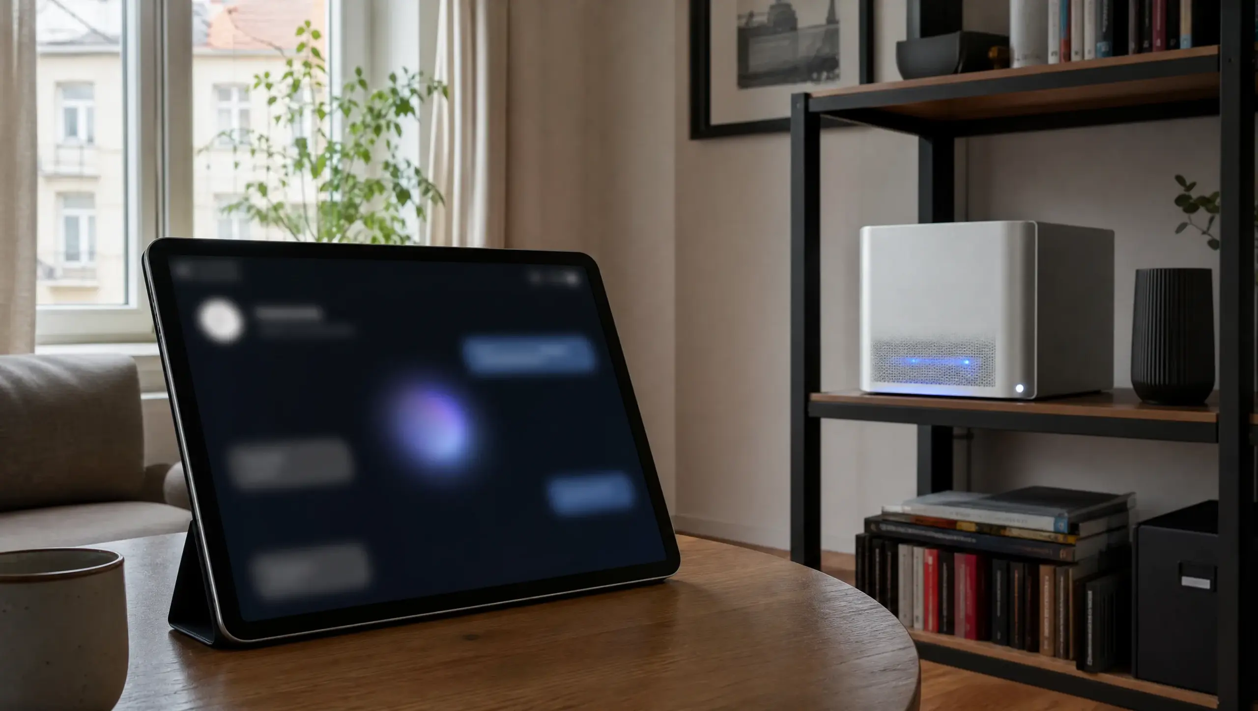 Tablet Assist Wohnzimmer lokaler Server statt Cloud