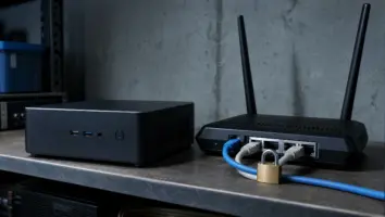 Mini-PC Heimrouter Schloss lokales Netz