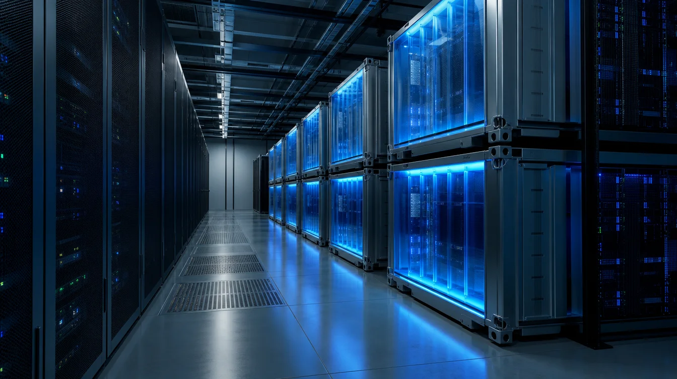 Server-Rack mit isolierten Container-Sandboxen