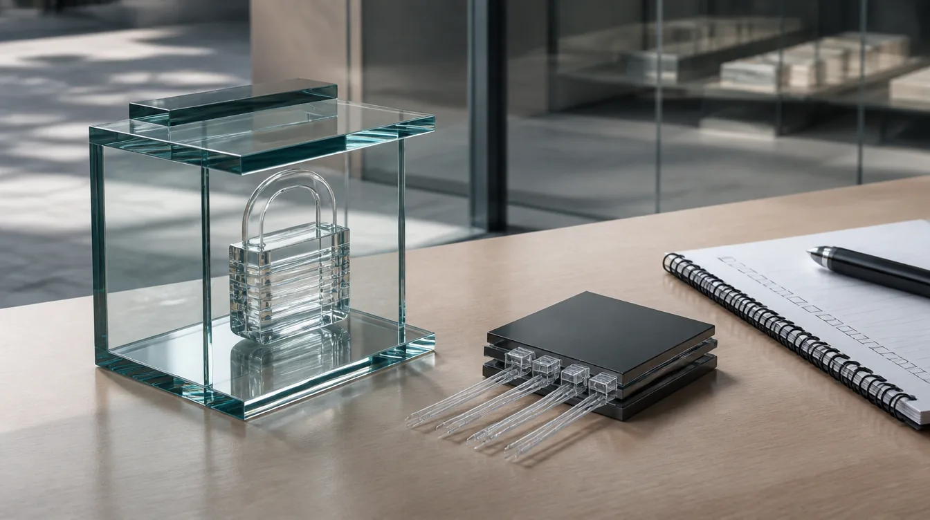 KEV: Abstrakte Storefront und Gateway-Pads am Schreibtisch