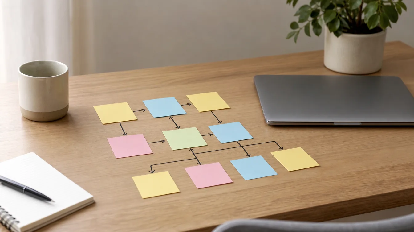 SAP: Adoption-Flow Sticky Notes und geschlossener Laptop