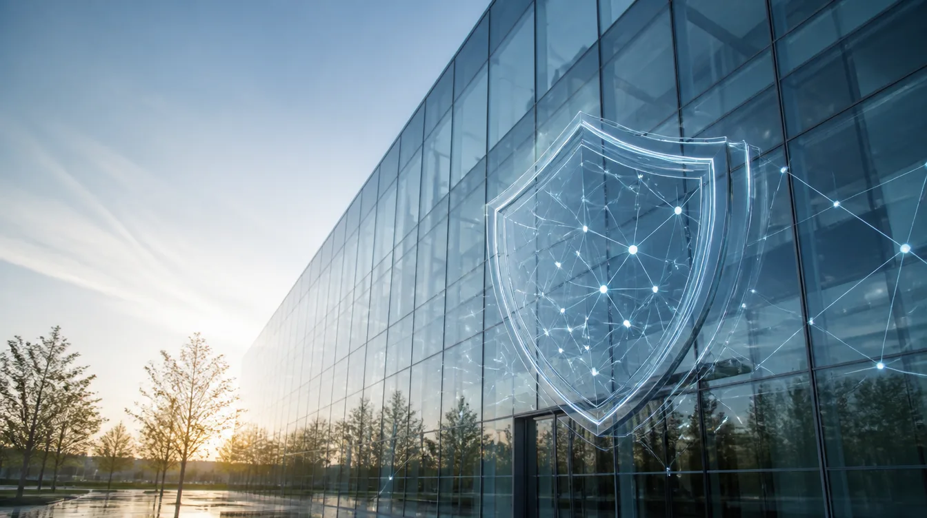 ENISA: Glasfassade öffentlicher Verwaltung und Netzwerk-Schild-Metaphorik