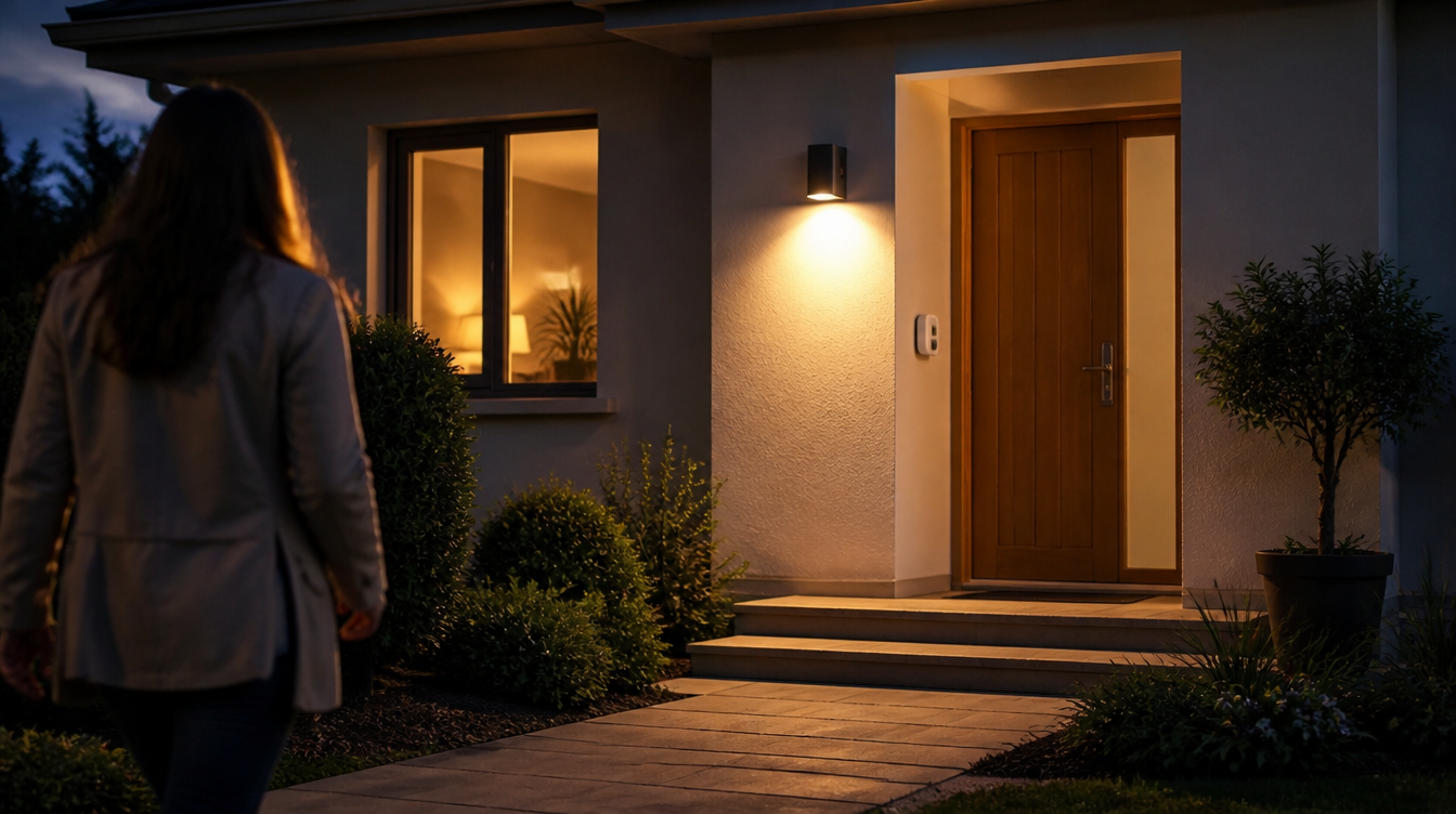 OSRAM Smart+ als Außenlicht: Wandleuchte schaltet sich bei Bewegung am Hauseingang ein