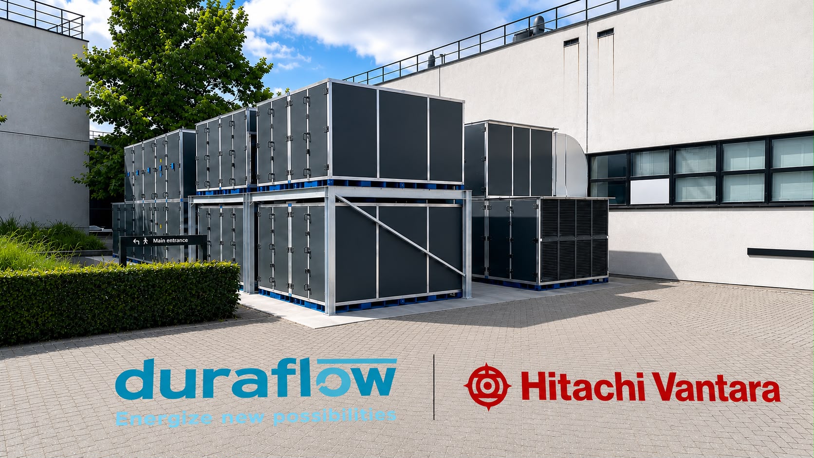 Hitachi Vantara Rechenzentrum mit Duraflow PCM-Kühltechnologie