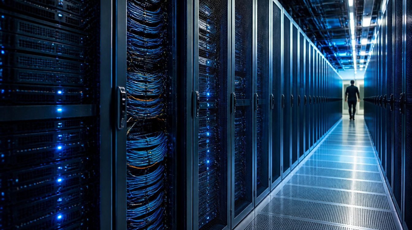 Server in einem Rechenzentrum, auf denen die Virtualisierungsplattform ESXi betrieben werden kann.