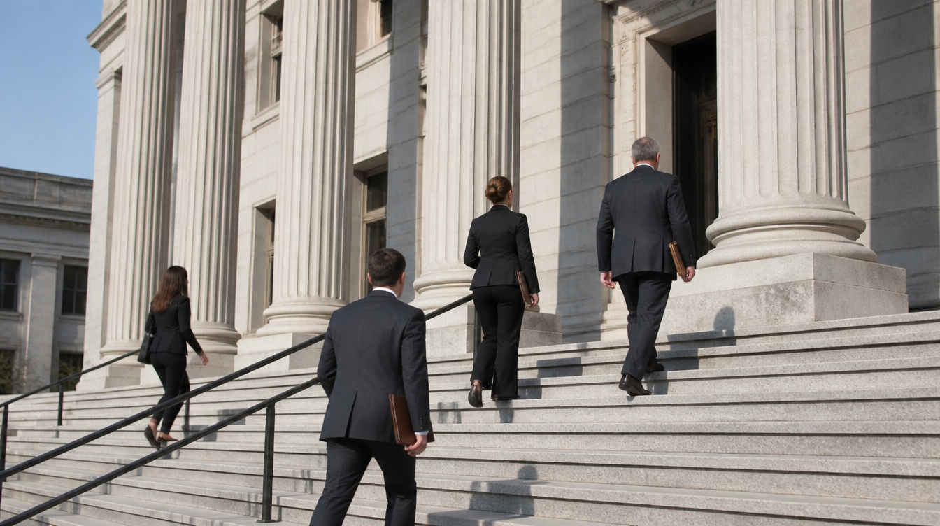 Gerichtsgebäude eines US-Bundesstaats als Sinnbild für die Klagen gegen OpenAI wegen ChatGPT
