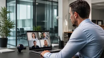 Person im Videocall, für den eine Prüfung mit World ID vorgesehen sein könnte