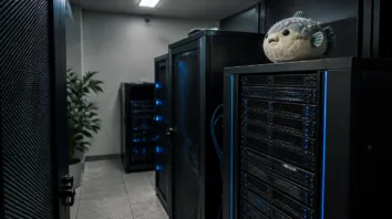 Serverschrank als Symbolbild für OpenBSD 8.0 mit vmd und httpd
