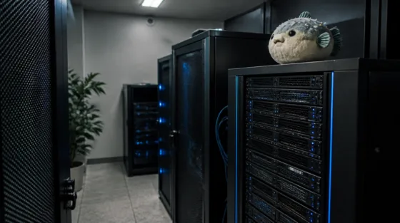 Serverschrank als Symbolbild für OpenBSD 8.0 mit vmd und httpd