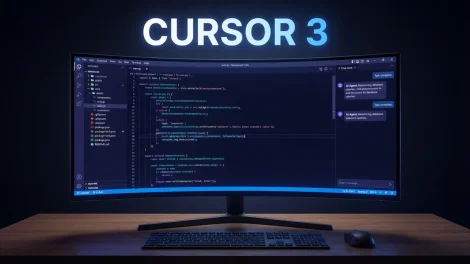 Cursor 3 IDE Dark Mode Interface
