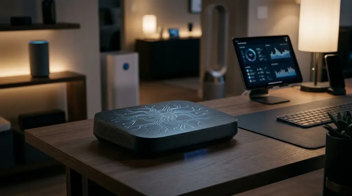 Edge AI Smart Home Router mit lokaler KI-Verarbeitung und DSGVO-konformem Betrieb
