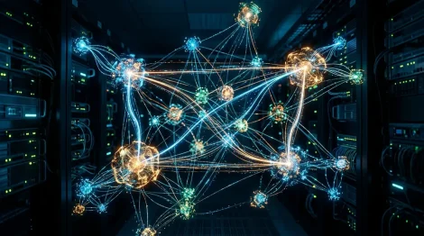 MoE Modelle Architektur mit Experten-Routing-Netzwerk visualisiert