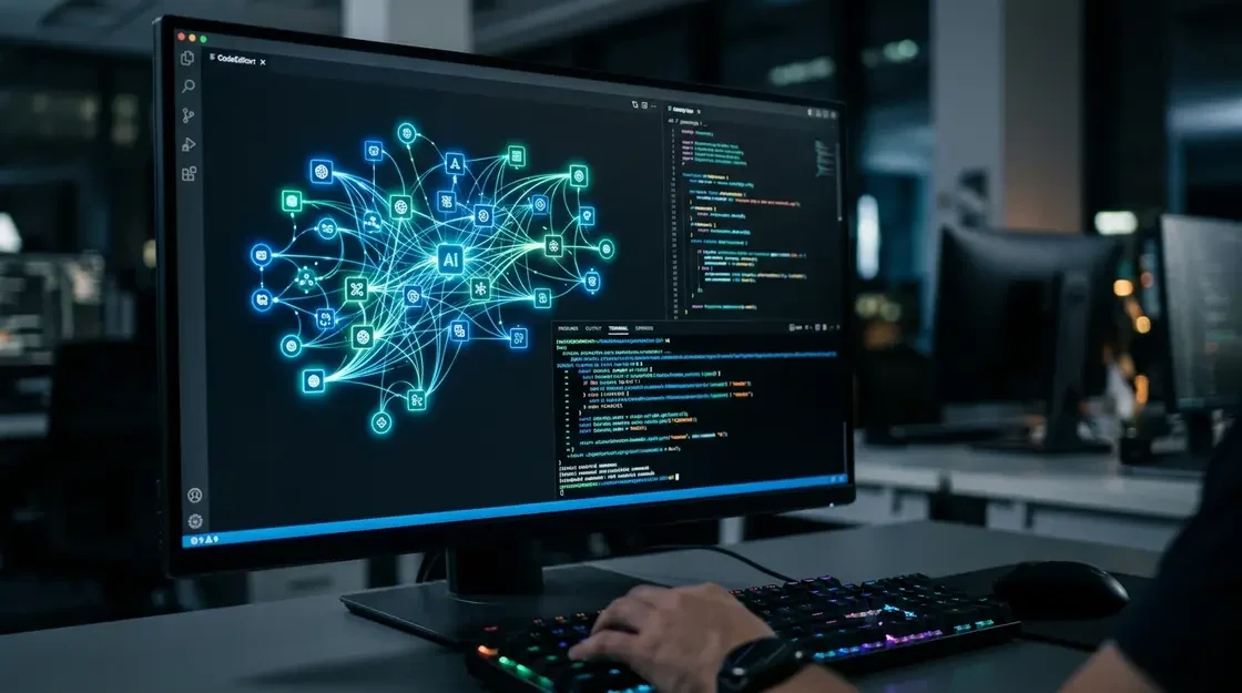 Windsurf Cascade, KI-Code-Editor – Windsurf Cascade KI-Code-Editor mit autonomer Terminal-Ausführung im Hintergrund